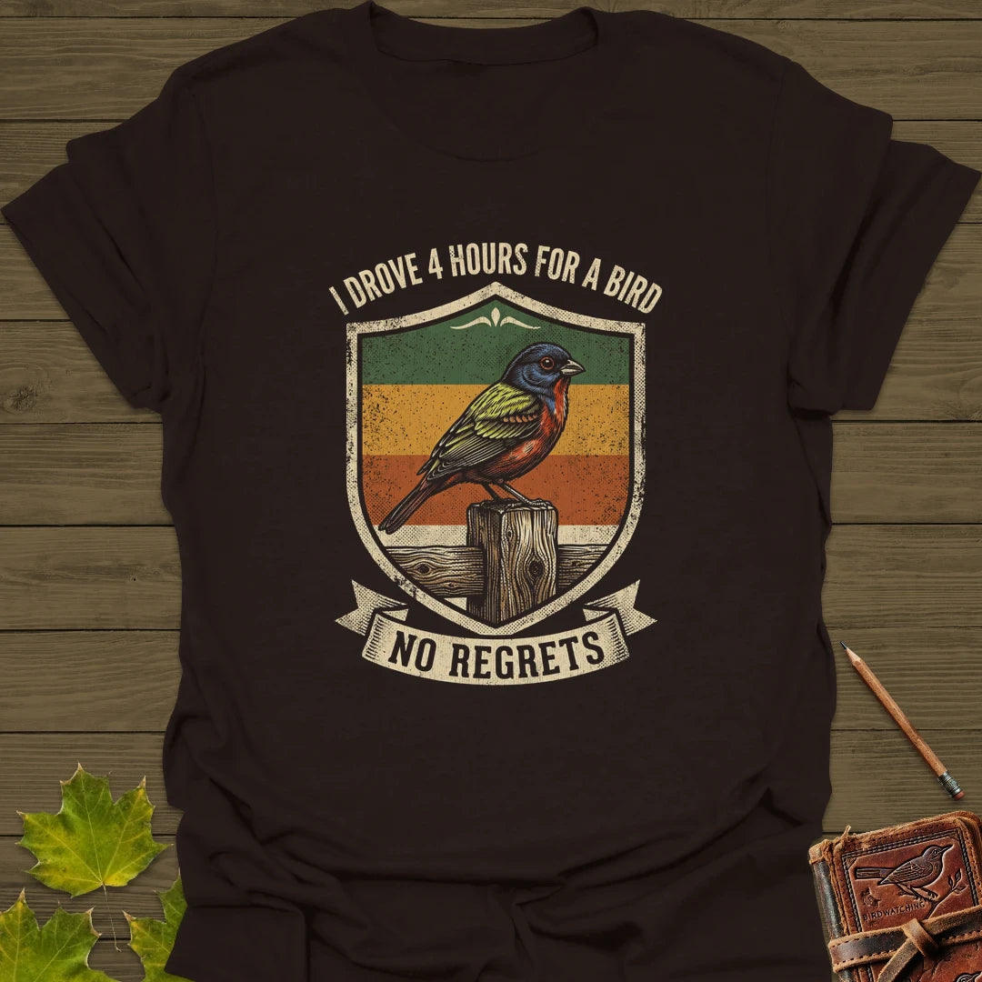 No Regrets T-Shirt Dark Chocolate