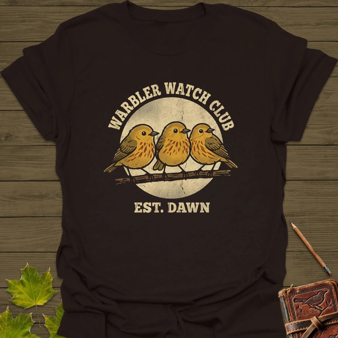 Warbler Watch Club T-Shirt Dark Chocolate