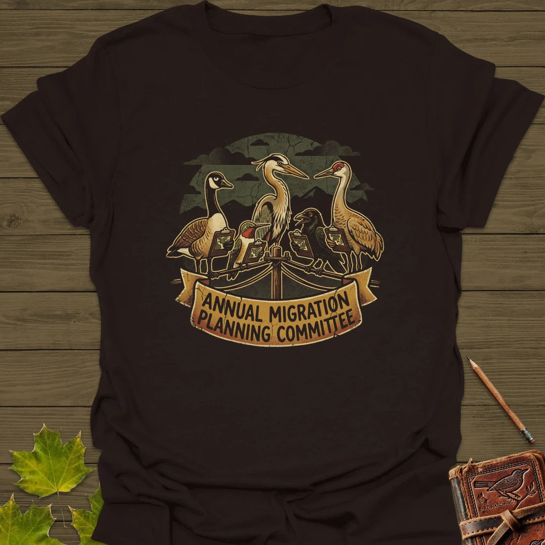 Migration Committee T-Shirt Dark Chocolate