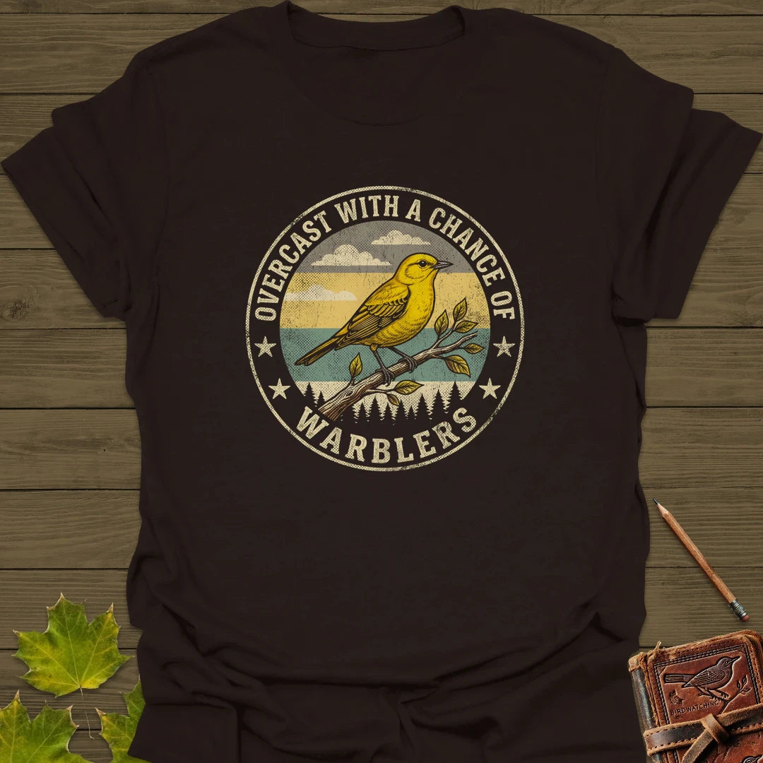 Chance Of Warblers T-Shirt Dark Chocolate