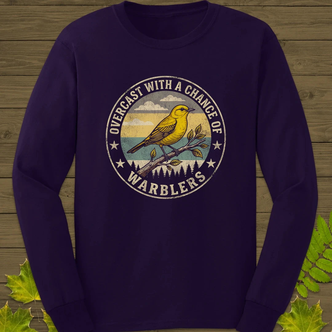 Chance Of Warblers Long Sleeve Purple