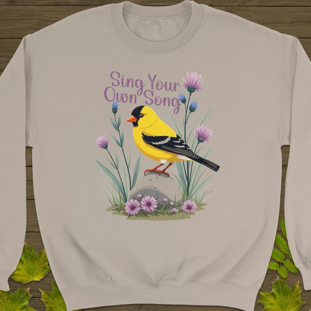 Sing Your Song Goldfinch Sweatshirt Sand