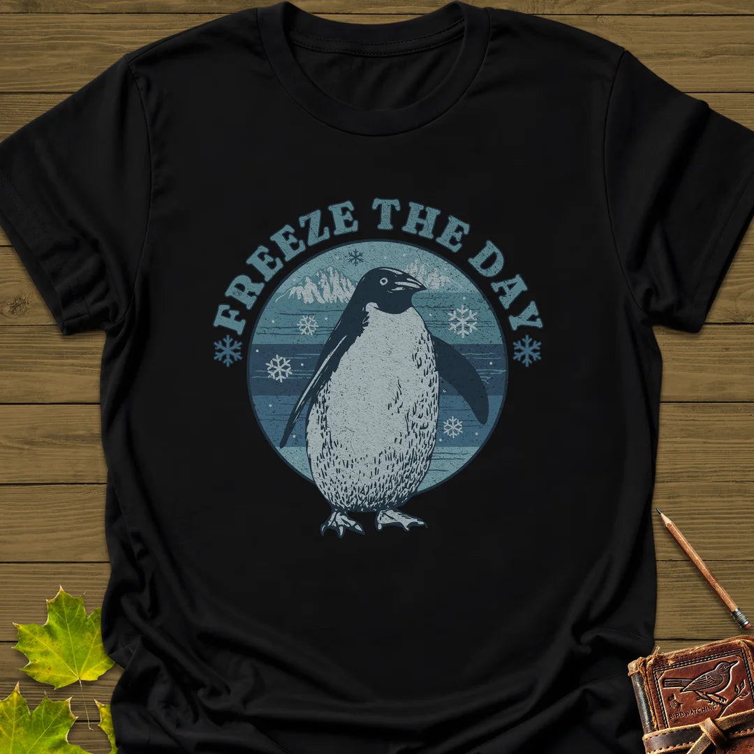 Freeze The Day T-Shirt in Black