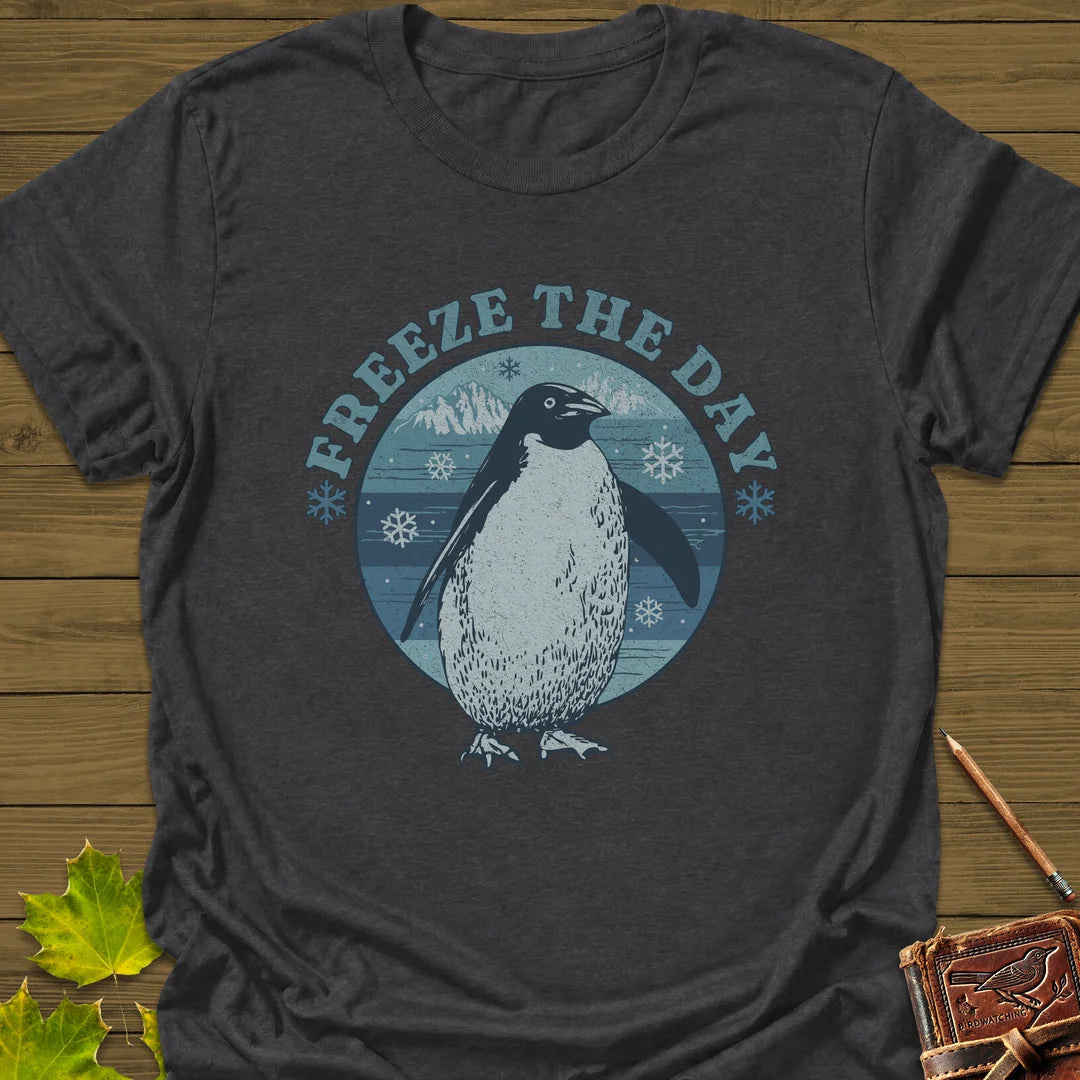 Freeze The Day T-Shirt in Dark Heather