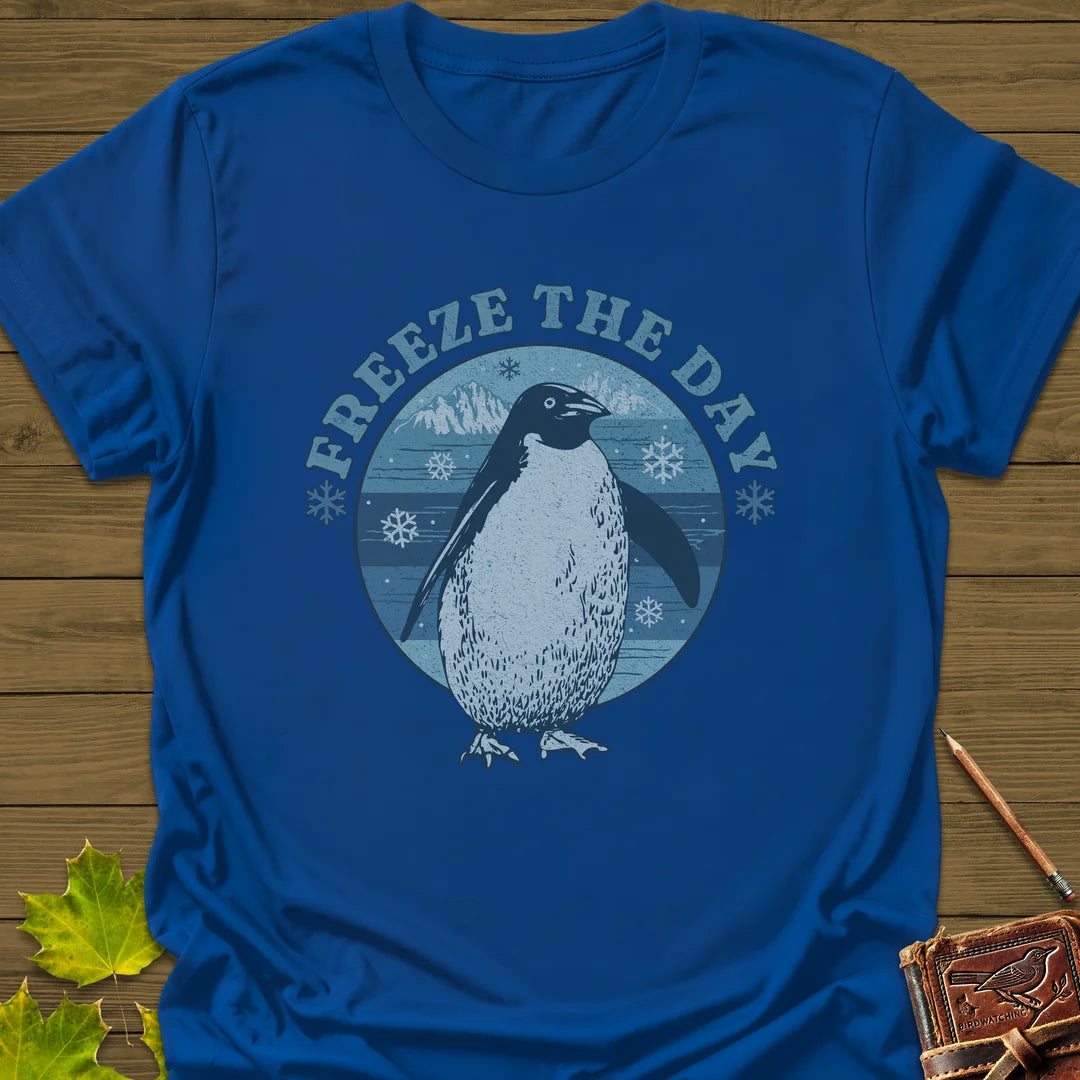 Freeze The Day T-Shirt in Royal