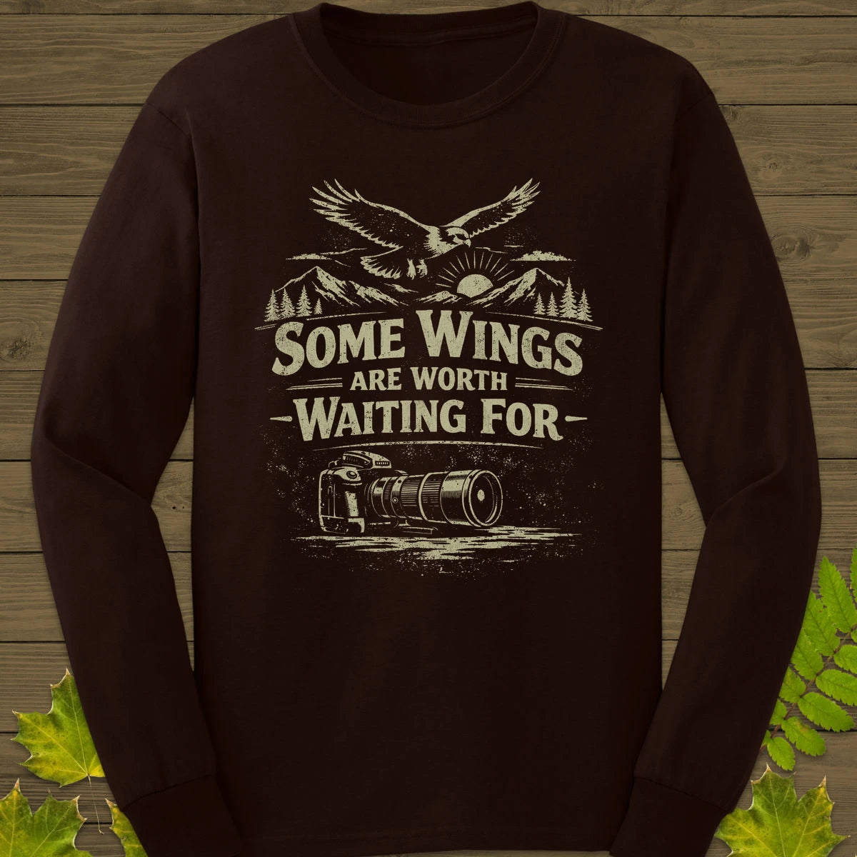 Some Wings Long Sleeve Dark Chocolate