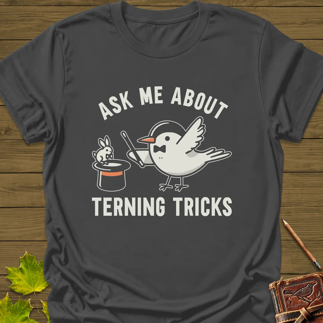 Terning Tricks T-Shirt in Charcoal