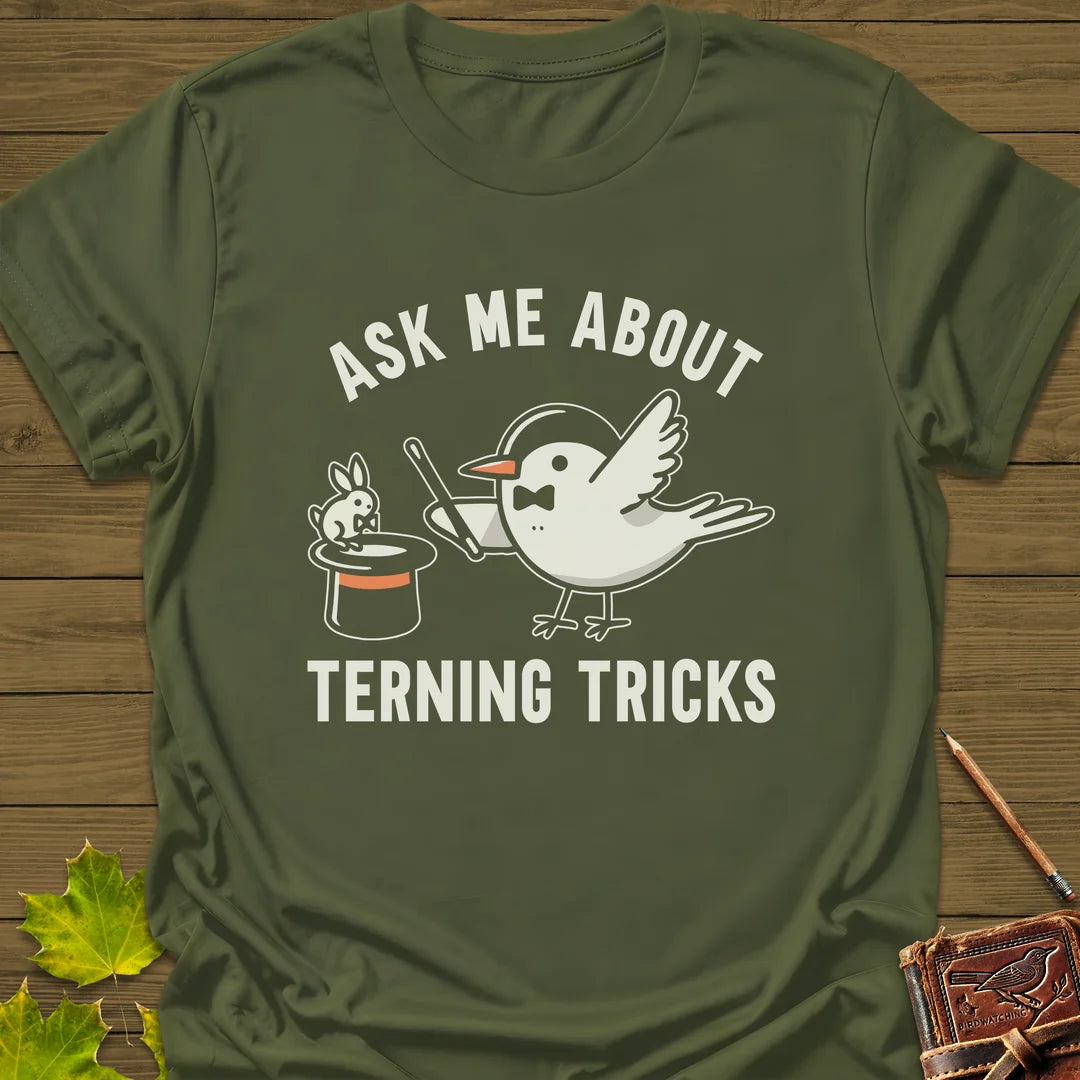 Terning Tricks T-Shirt in Military Green