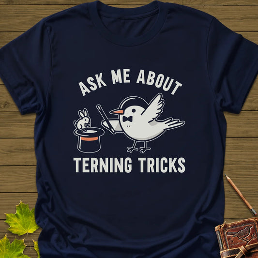 Terning Tricks T-Shirt in Navy