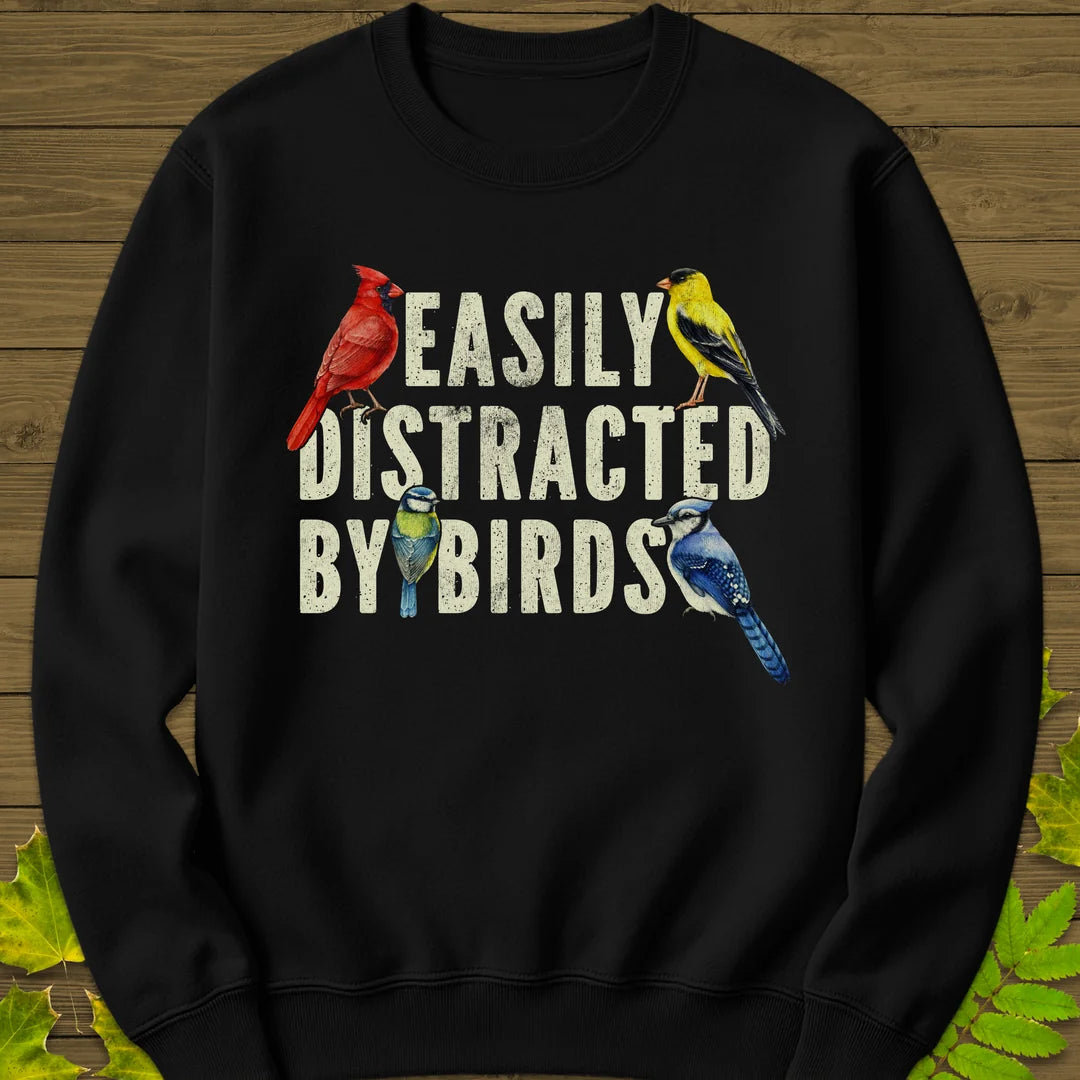 Easily Distracted Sweatshirt in Black