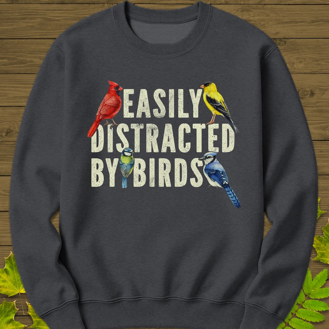 Easily Distracted Sweatshirt in Dark Heather