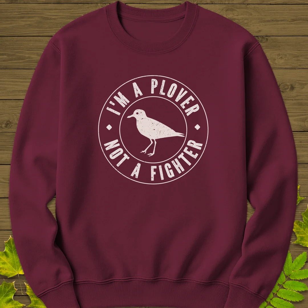 Plover Not Fighter Sweatshirt in Maroon