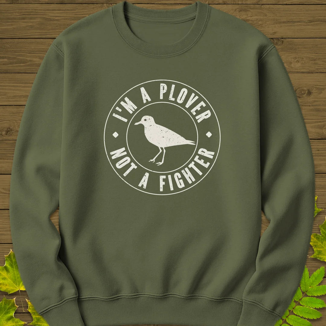 Plover Not Fighter Sweatshirt in Military Green