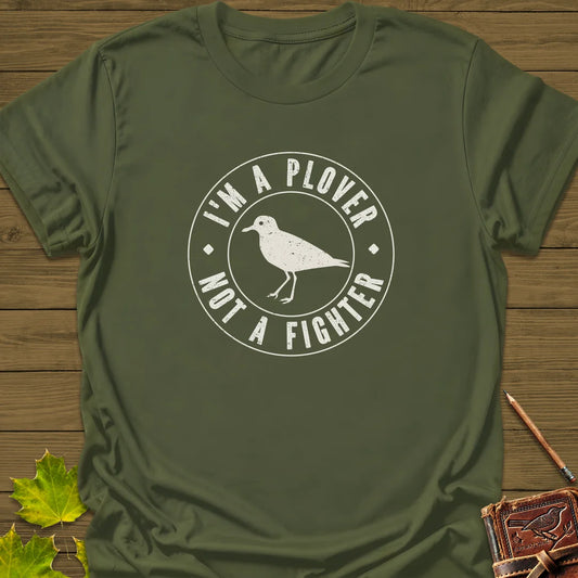 Plover Not Fighter T-Shirt in Military Green