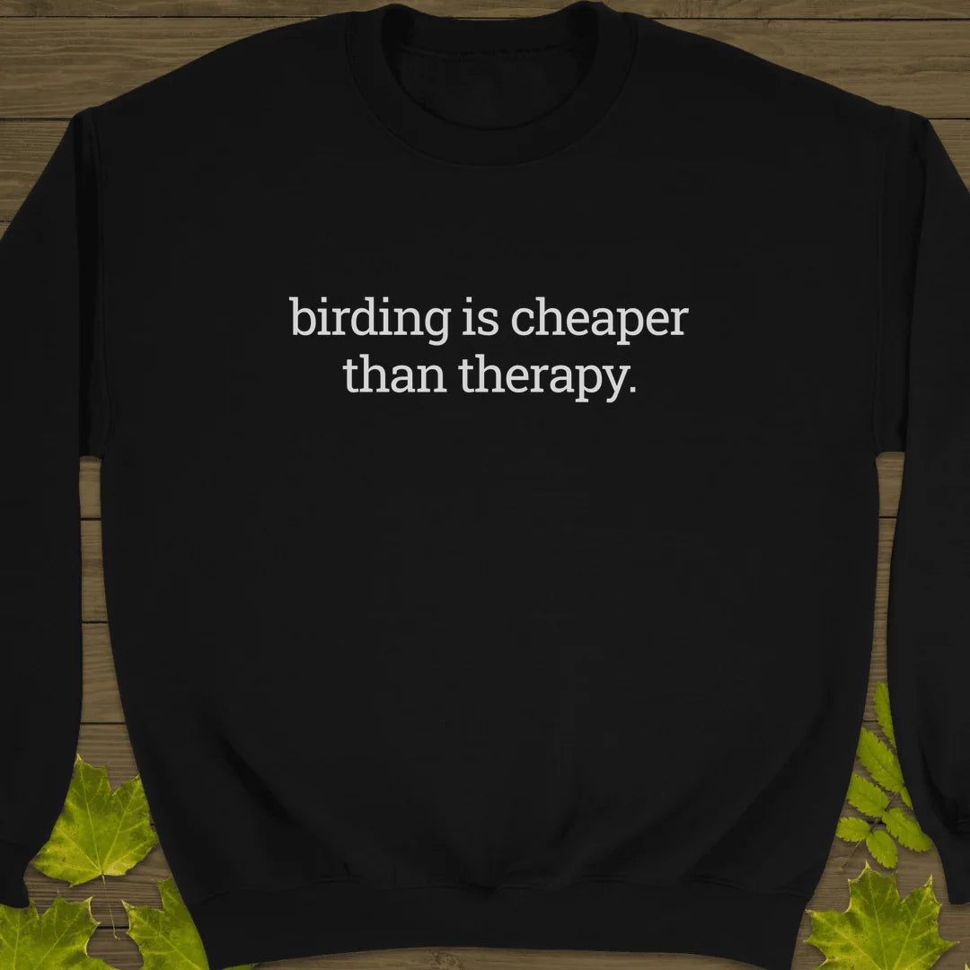 Birding Therapy Sweatshirt in Black