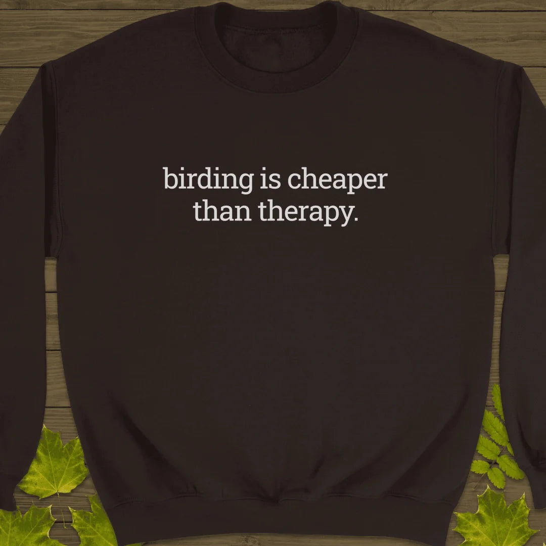 Birding Therapy Sweatshirt in Dark Chocolate