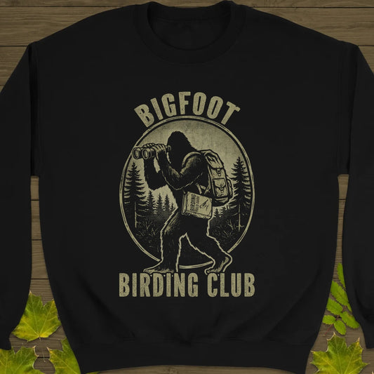 Bigfoot Birding Club Sweatshirt Black