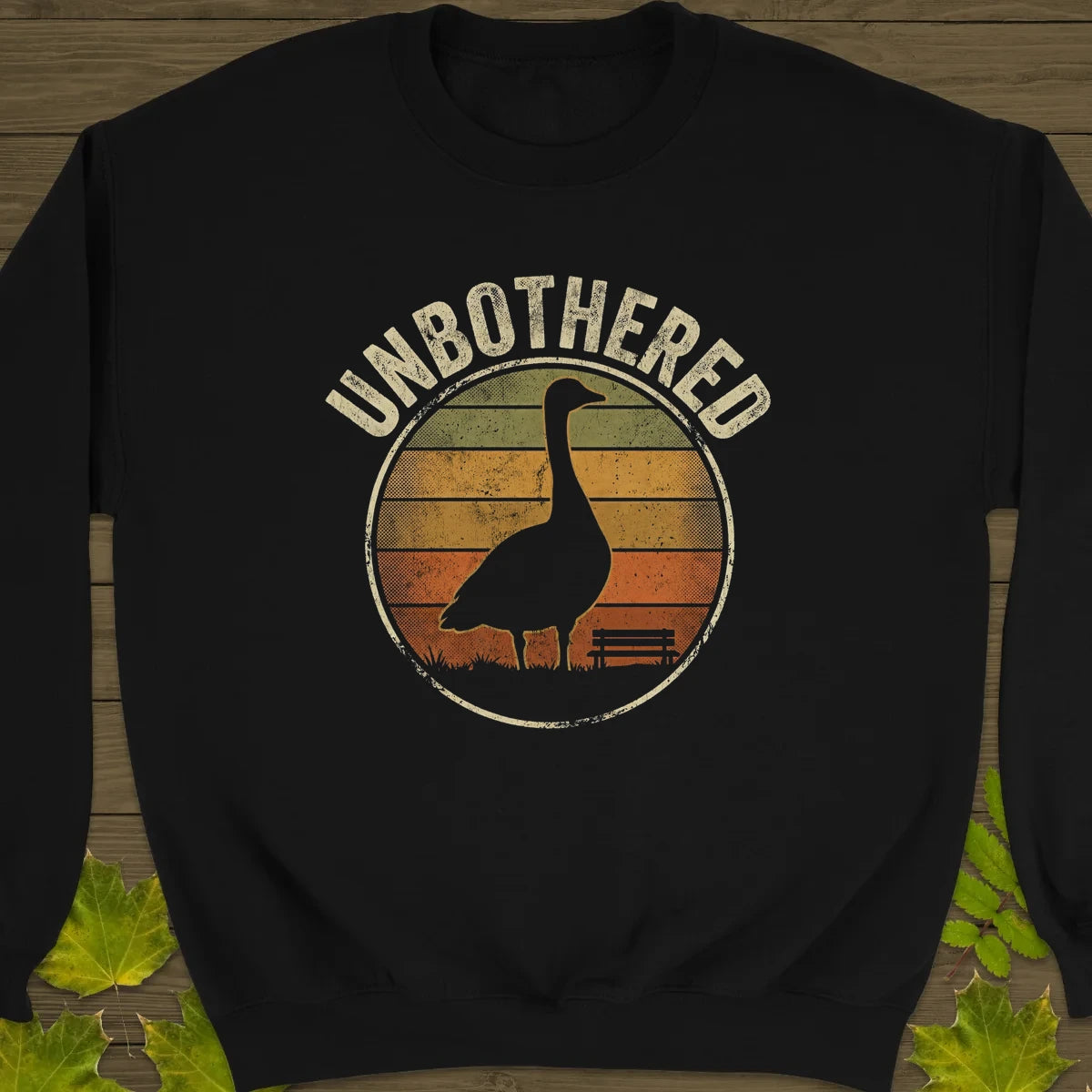 Unbothered Goose Sweatshirt Black
