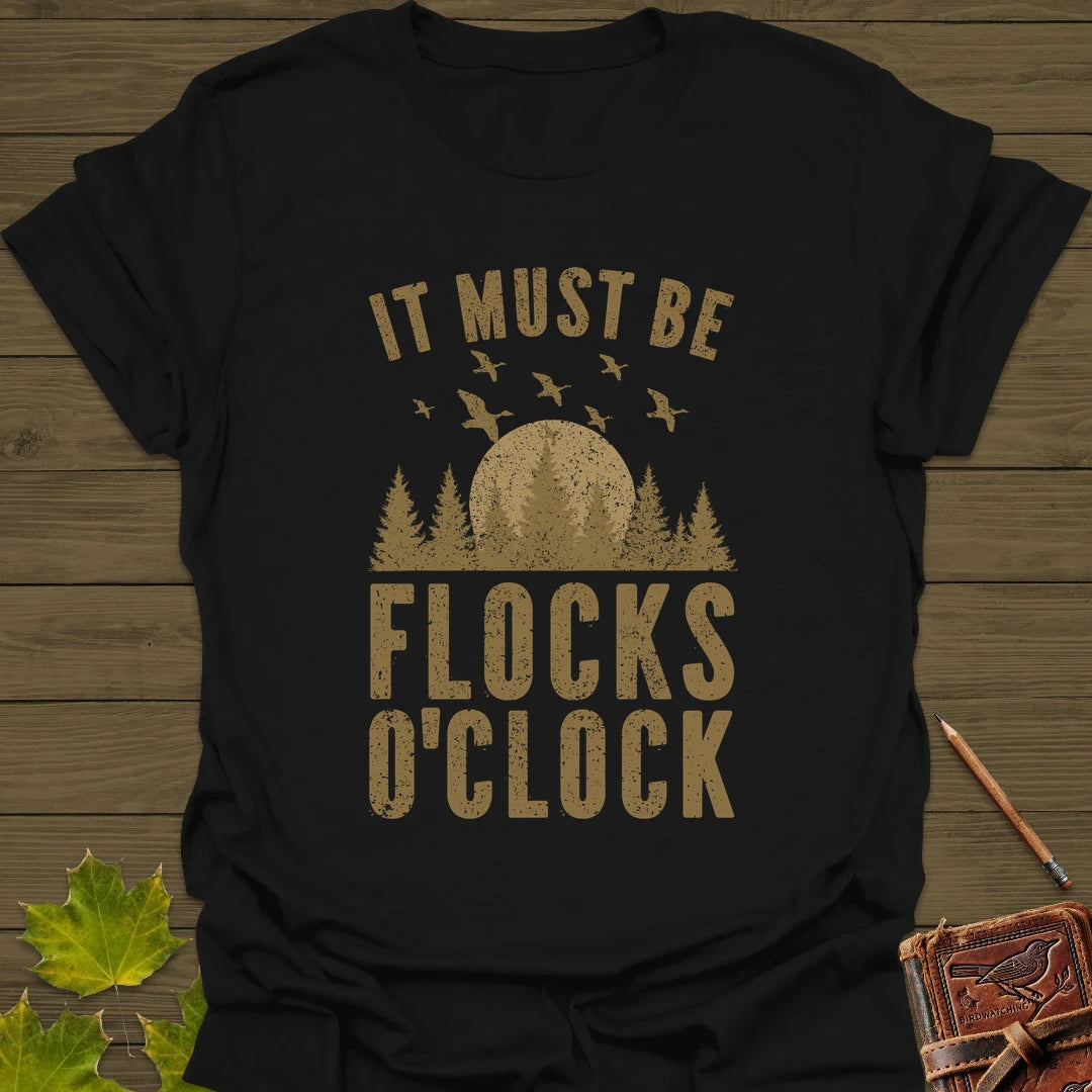 Flocks O'Clock T-Shirt Black