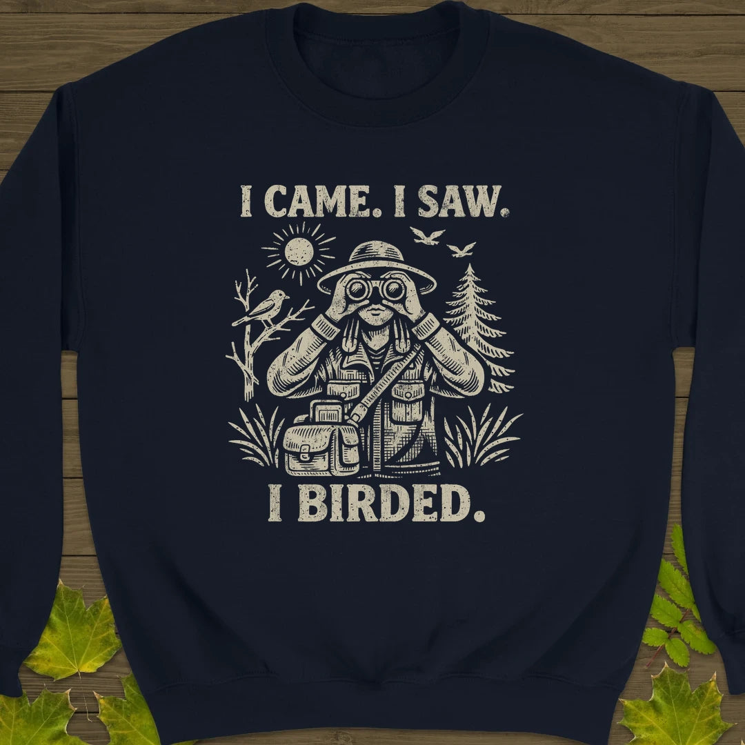 I Birded Sweatshirt Navy