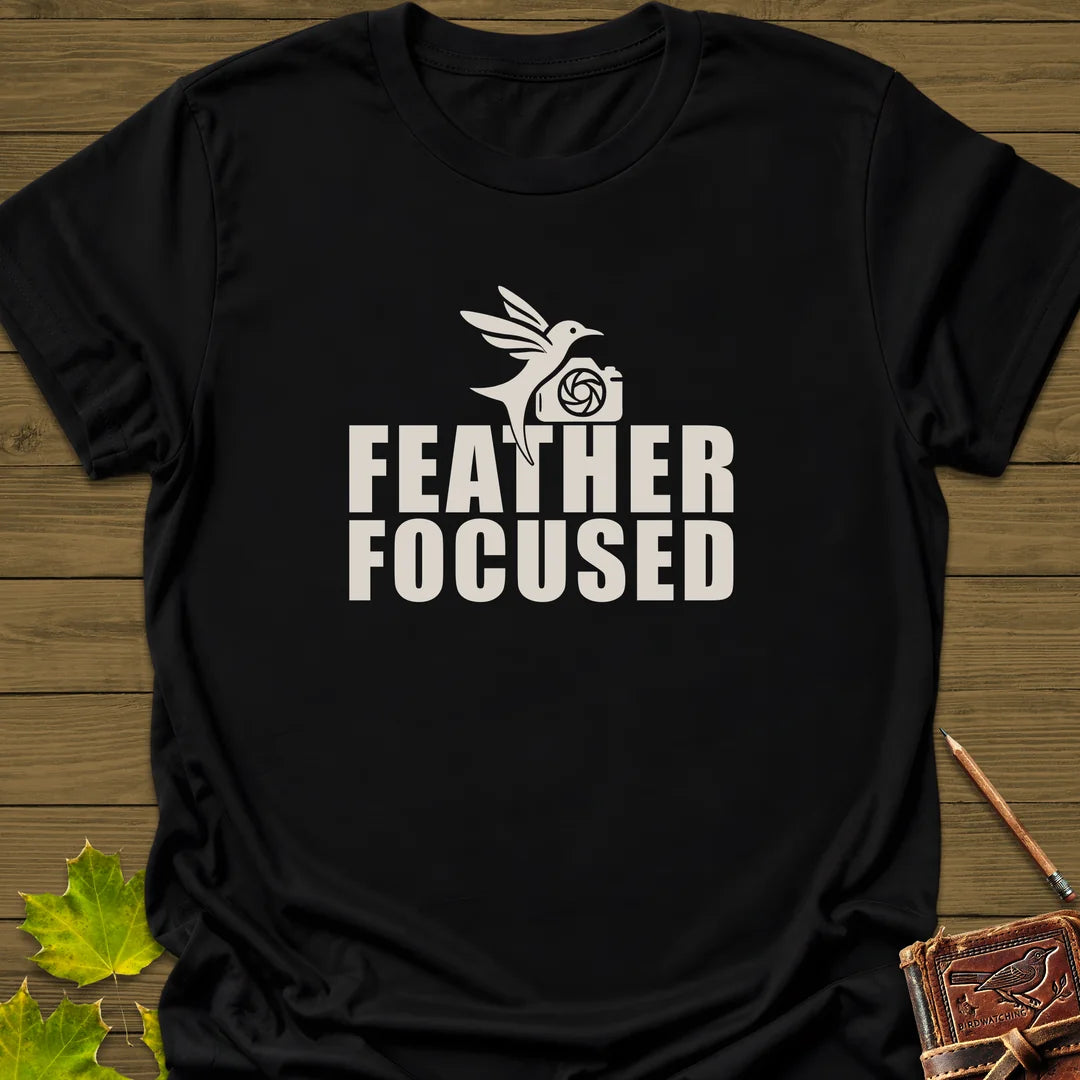 Feather Focused T-Shirt in Black