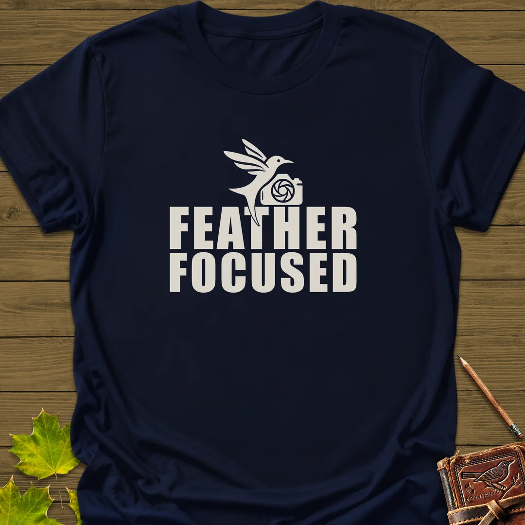Feather Focused T-Shirt in Navy
