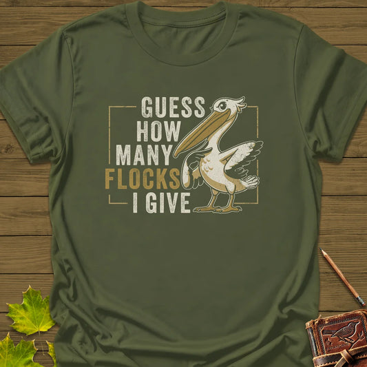 How Many Flocks T-Shirt in Military Green
