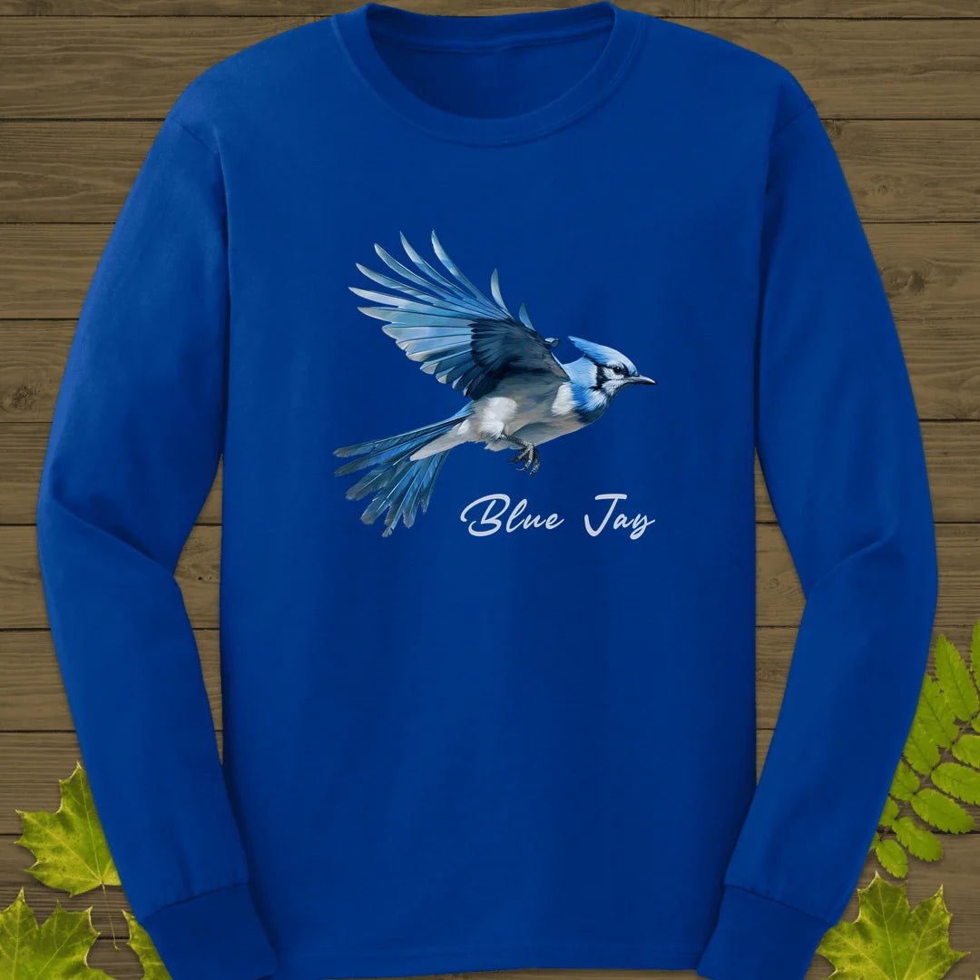 Flying Blue Jay Long Sleeve in Royal
