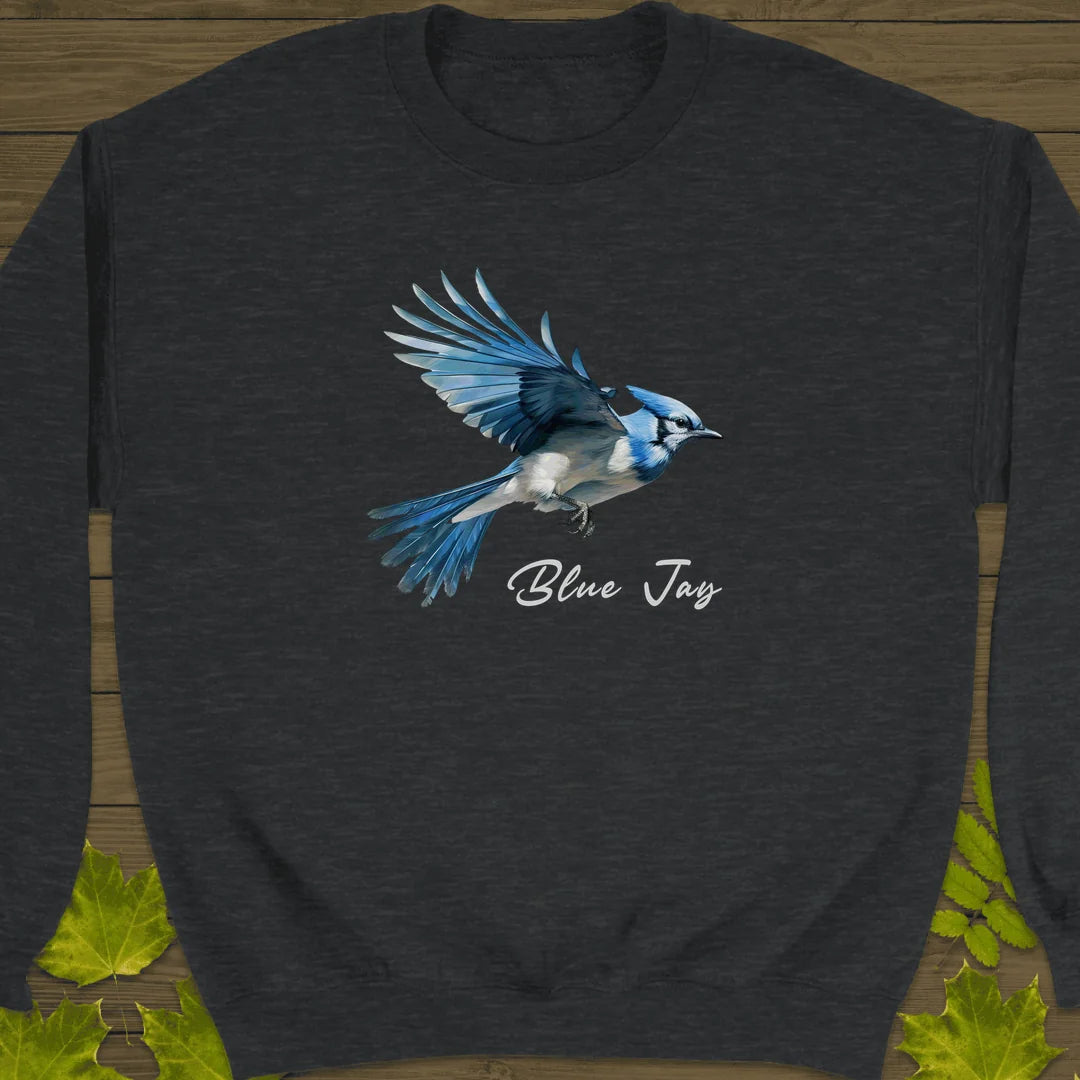 Flying Blue Jay Sweatshirt in Dark Heather