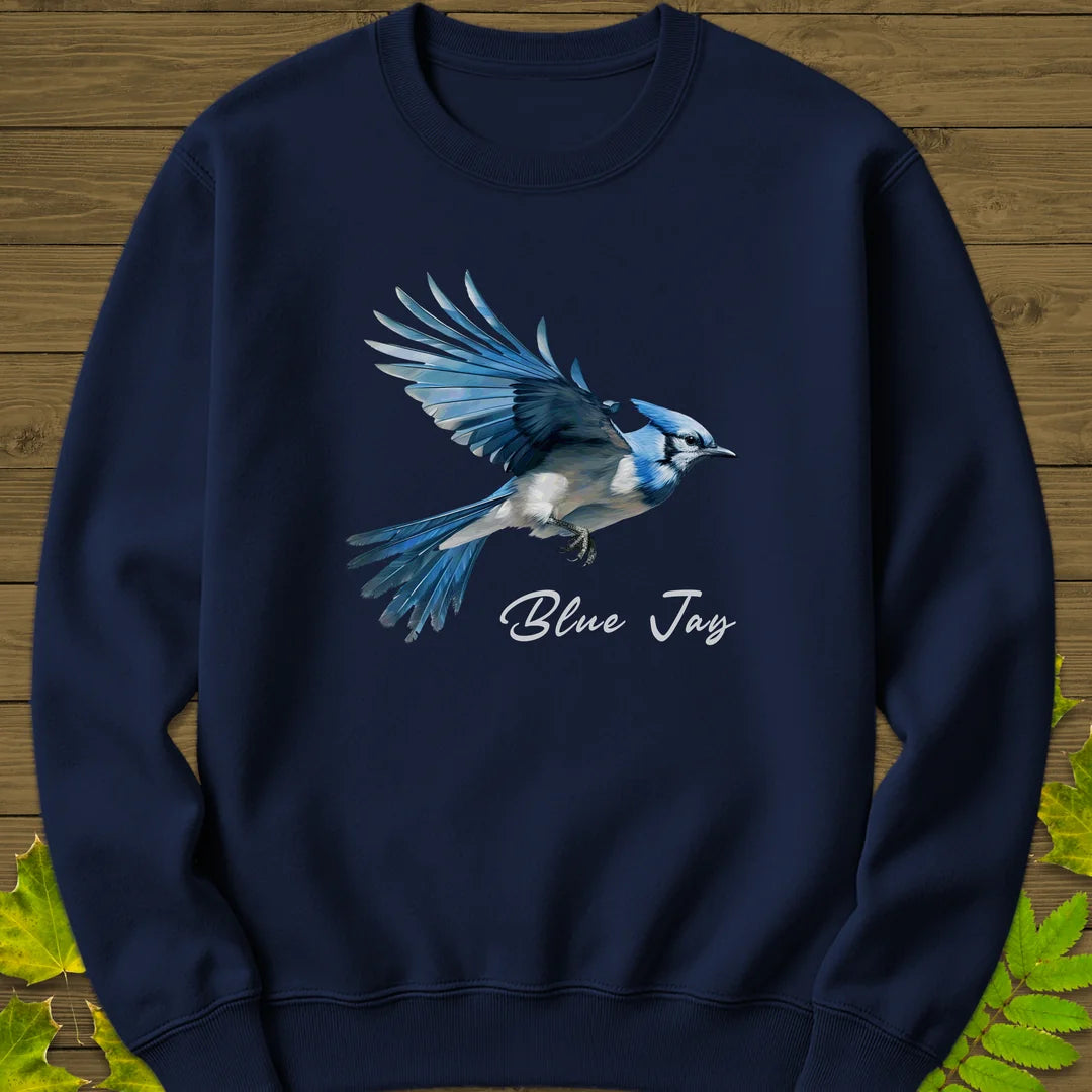 Flying Blue Jay Sweatshirt in Navy