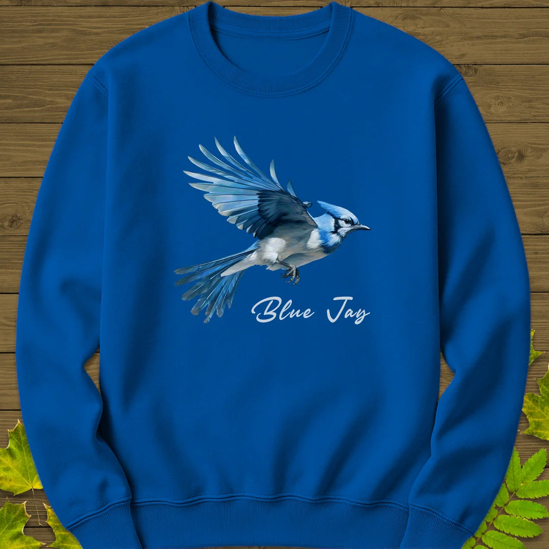 Flying Blue Jay Sweatshirt in Royal