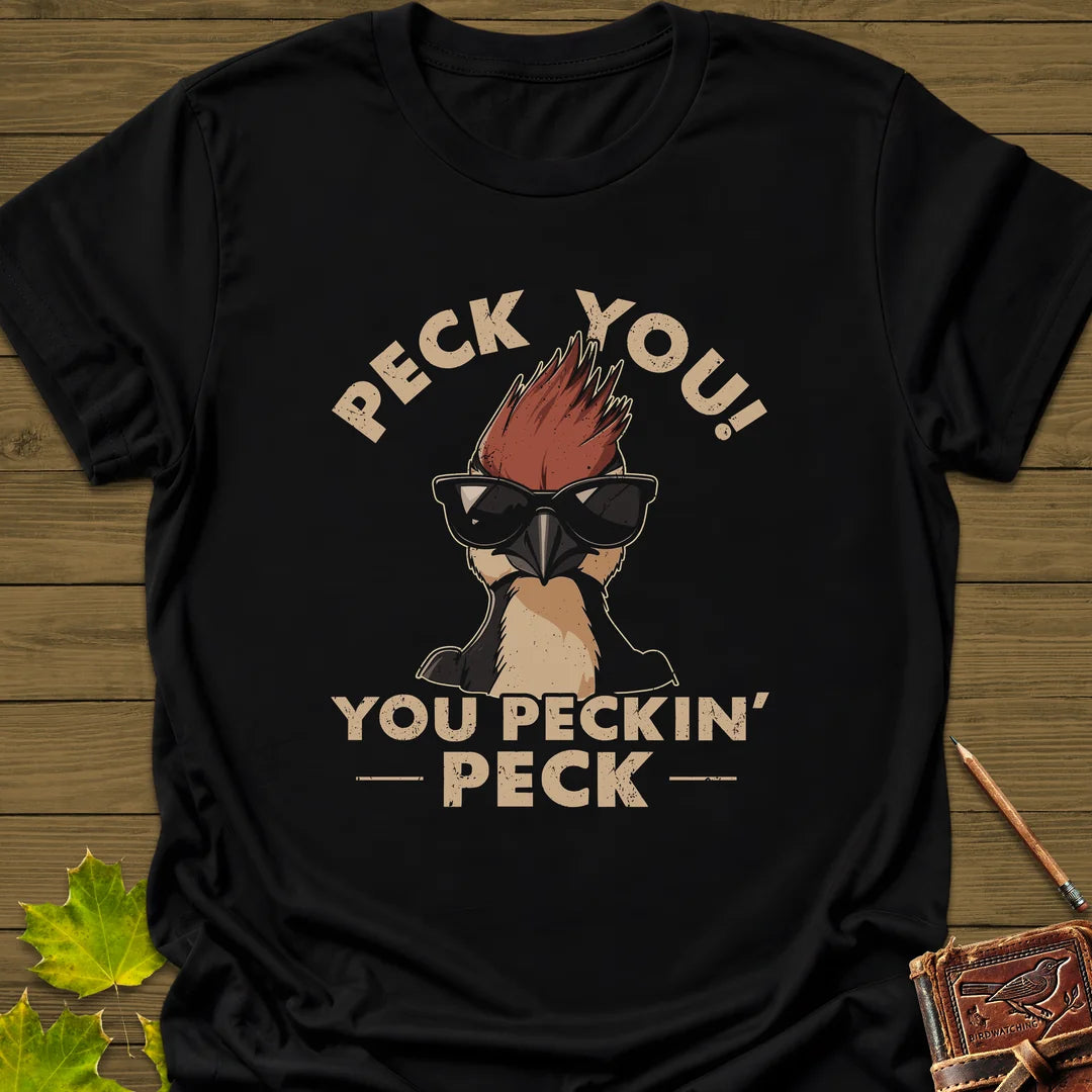 Peck You T-Shirt in Black