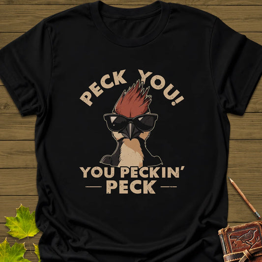 Peck You T-Shirt in Black