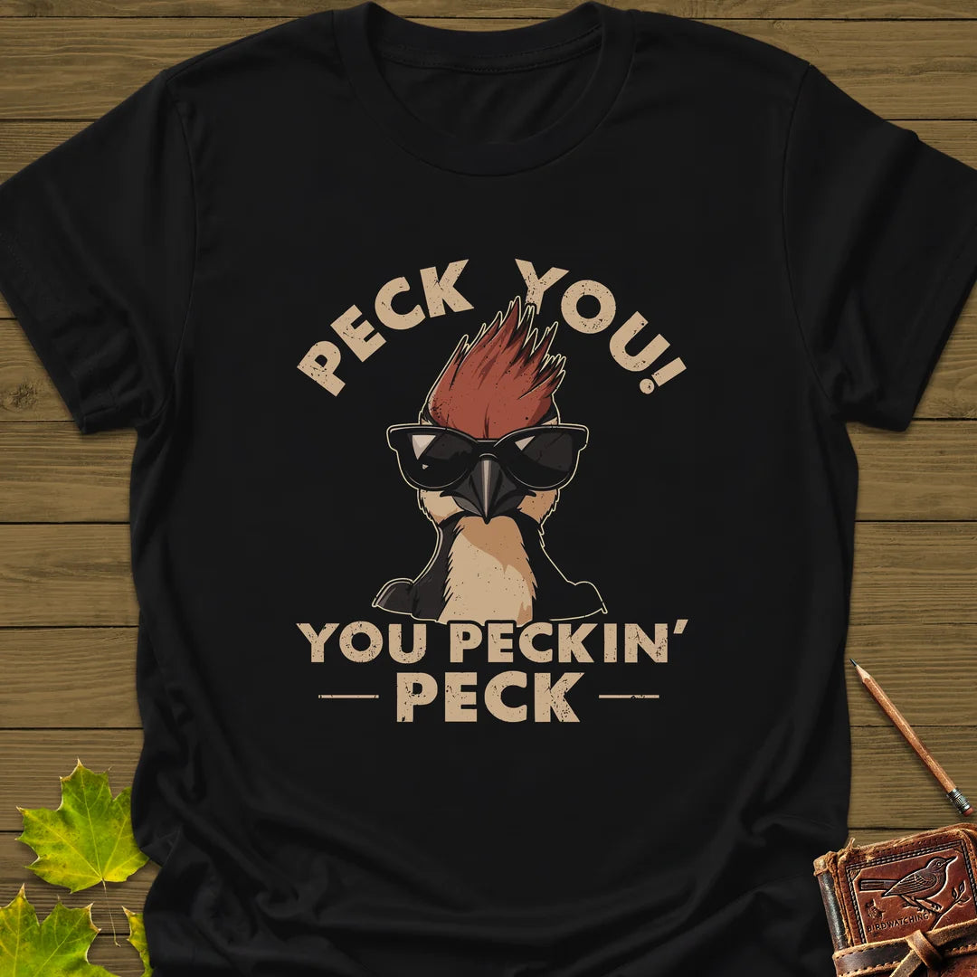 Peck You T-Shirt in Black