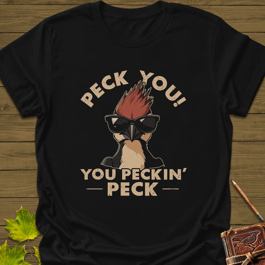 Peck You T-Shirt in Black