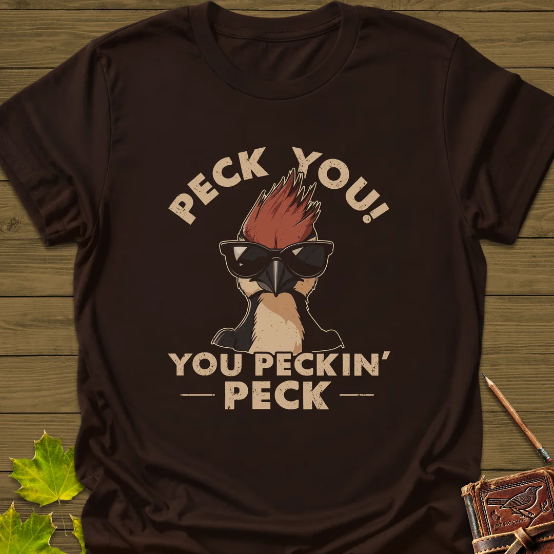 Peck You T-Shirt in Dark Chocolate