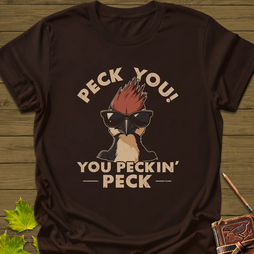 Peck You T-Shirt in Dark Chocolate