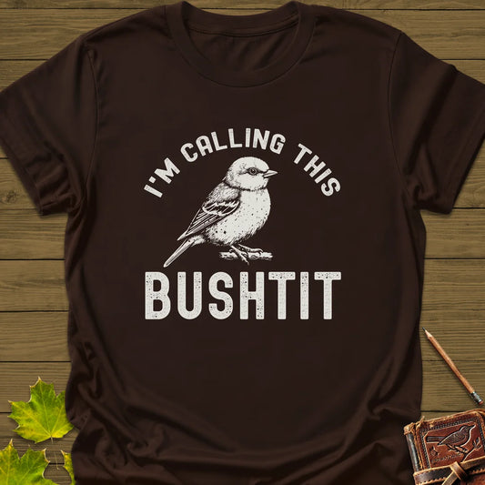 Calling This Bushtit T-Shirt in Dark Chocolate