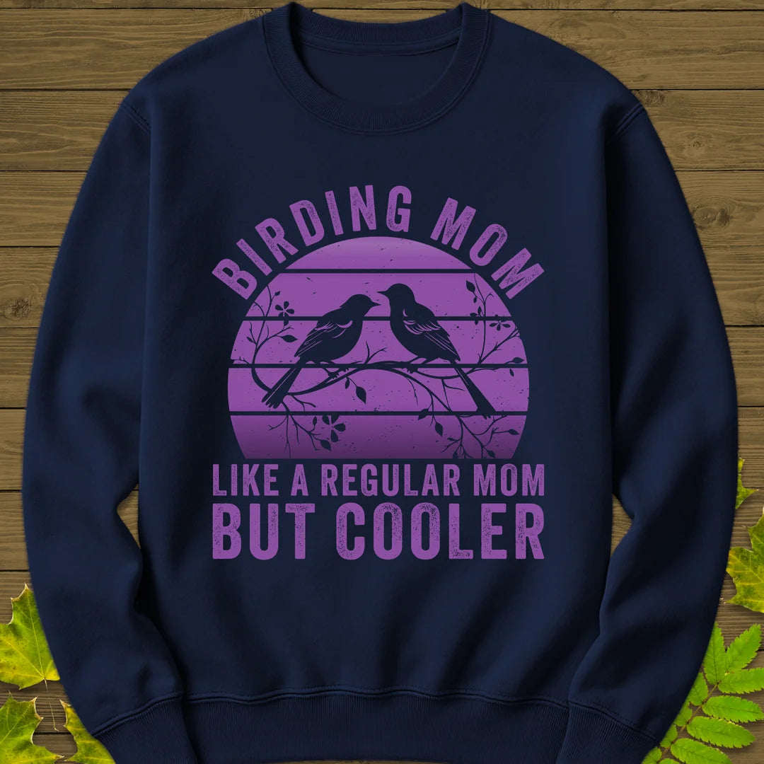 Cool Birding Mom Sweatshirt in Navy