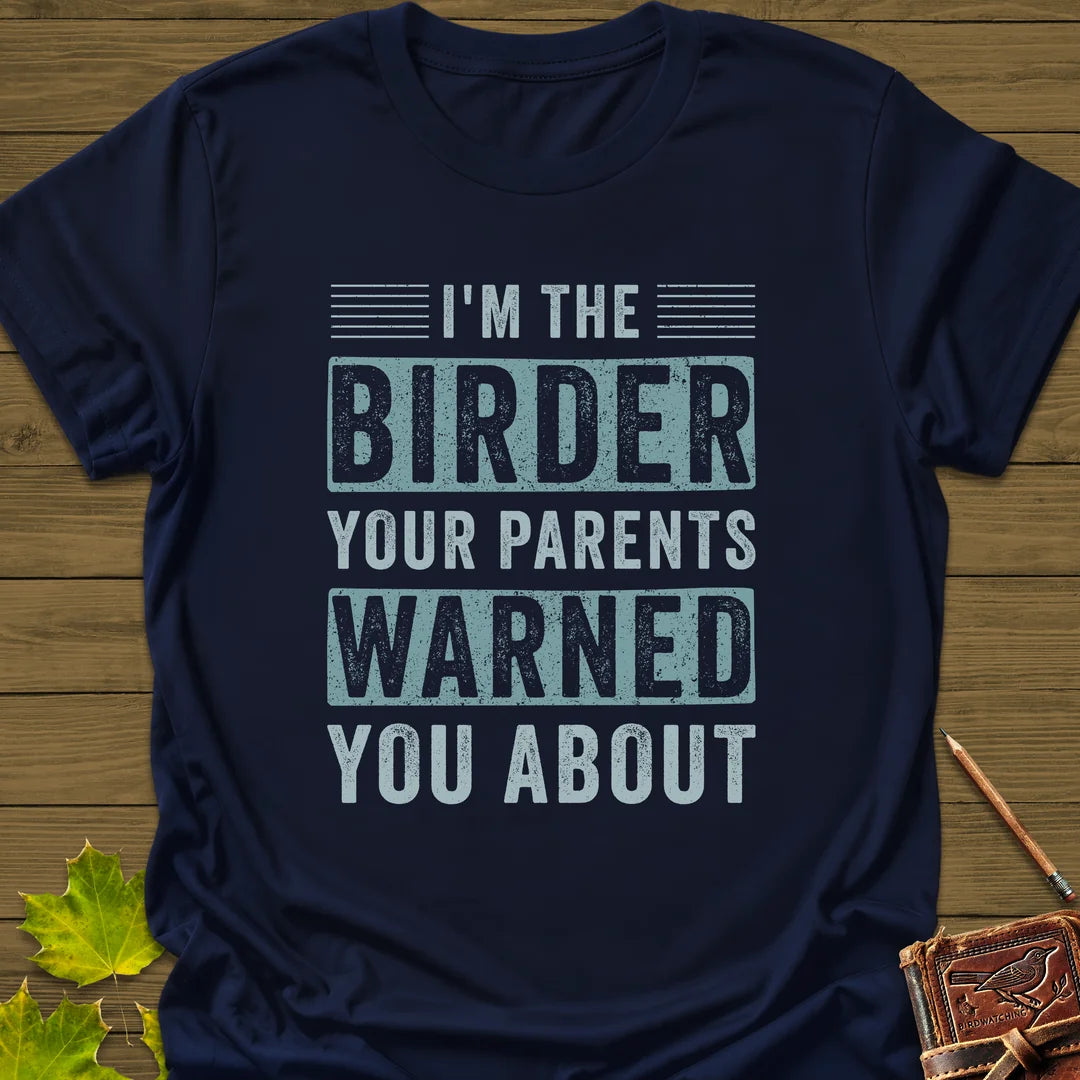 Birder Warning T-Shirt in Navy