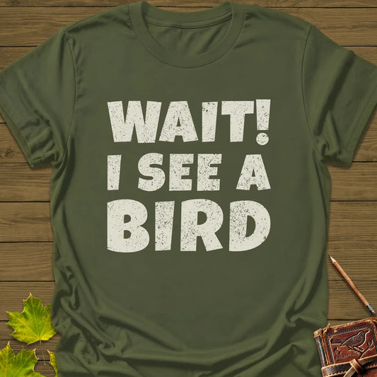See A Bird T-Shirt in Military Green