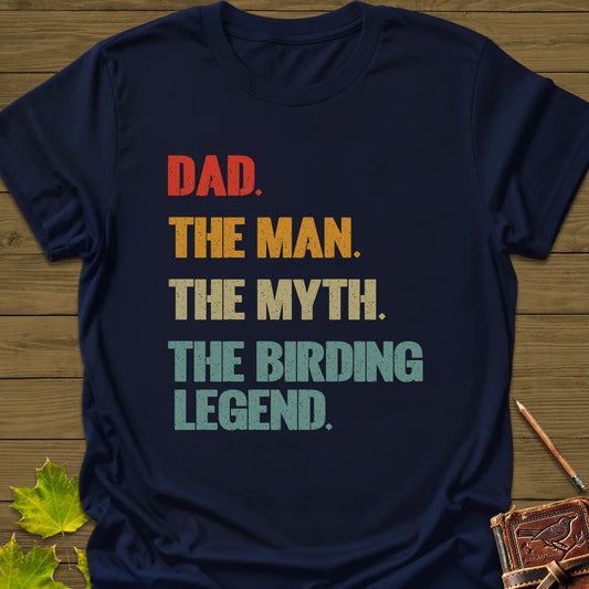 Dad, Birding Legend T-Shirt in Navy