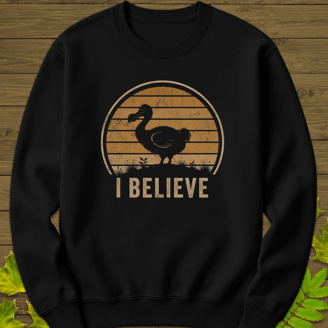 I Believe Dodo Sweatshirt in Black