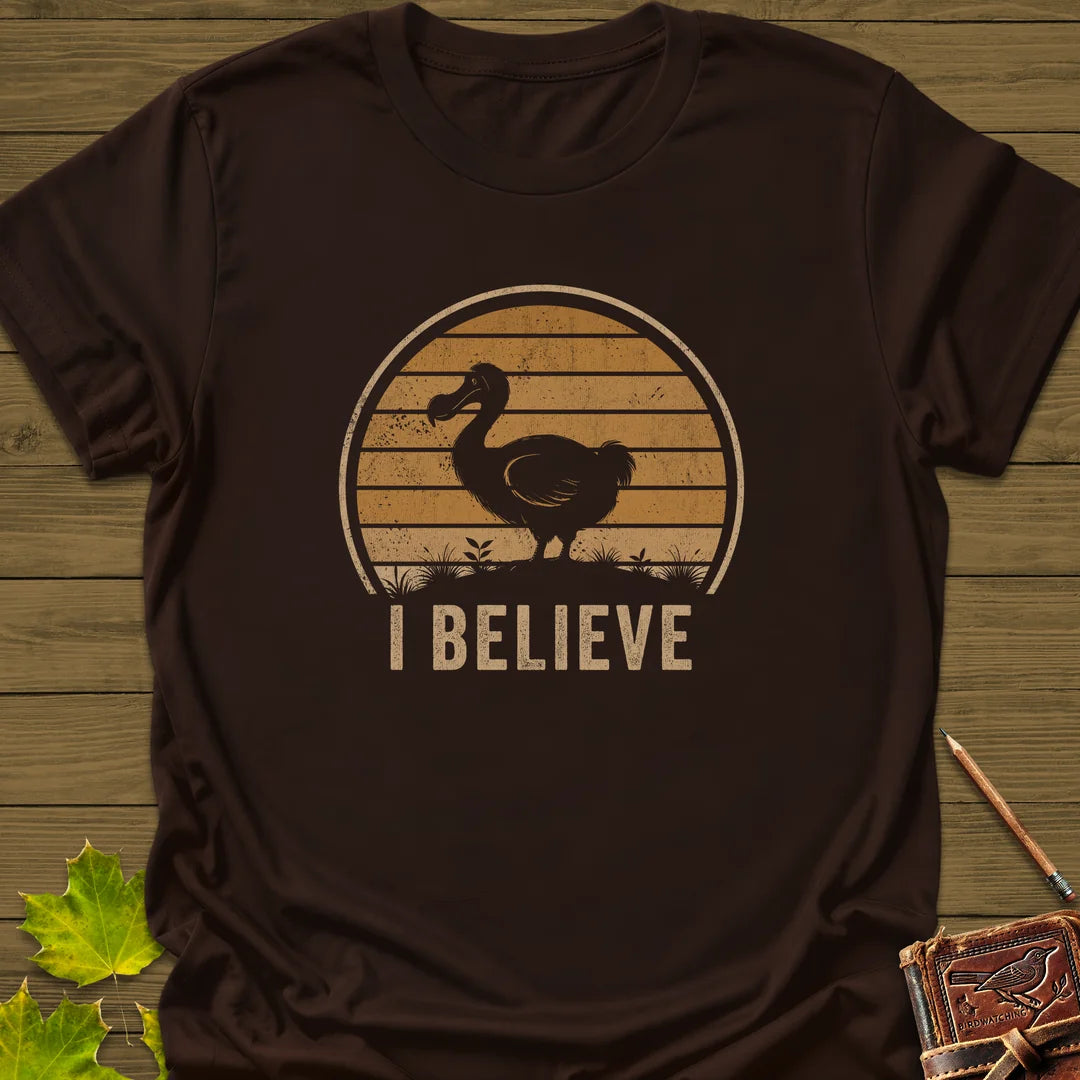 I Believe Dodo T-Shirt in Dark Chocolate
