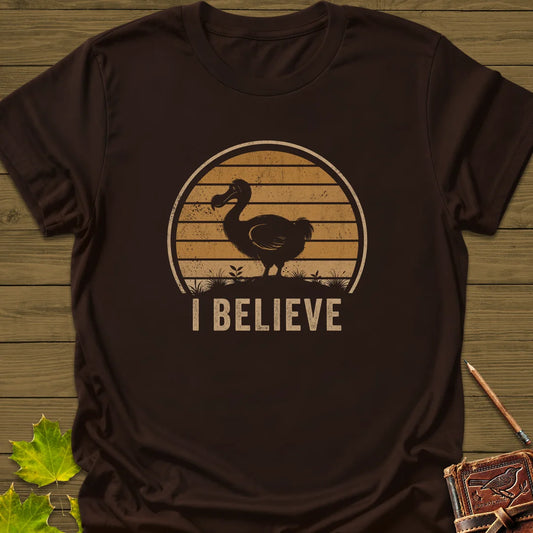 I Believe Dodo T-Shirt in Dark Chocolate