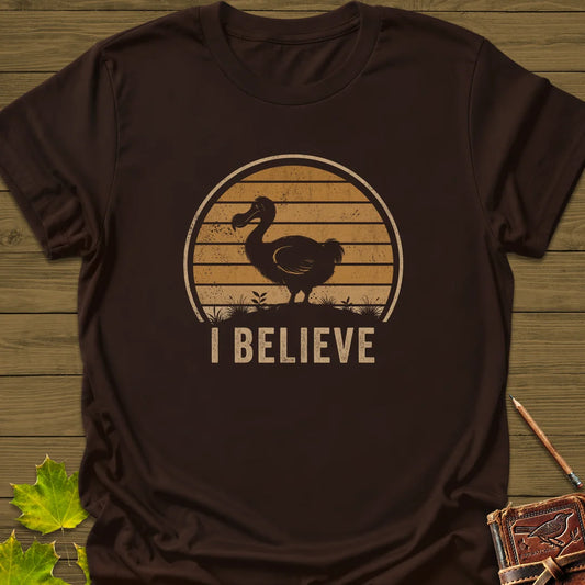 I Believe Dodo T-Shirt in Dark Chocolate