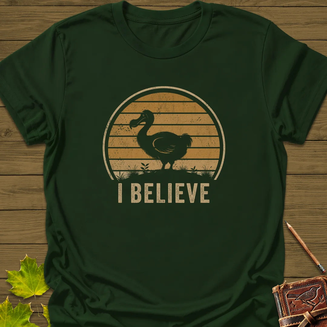 I Believe Dodo T-Shirt in Forest Green