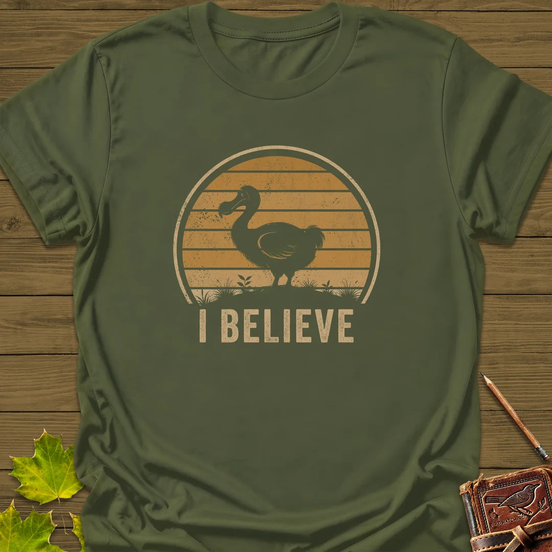 I Believe Dodo T-Shirt in Military Green