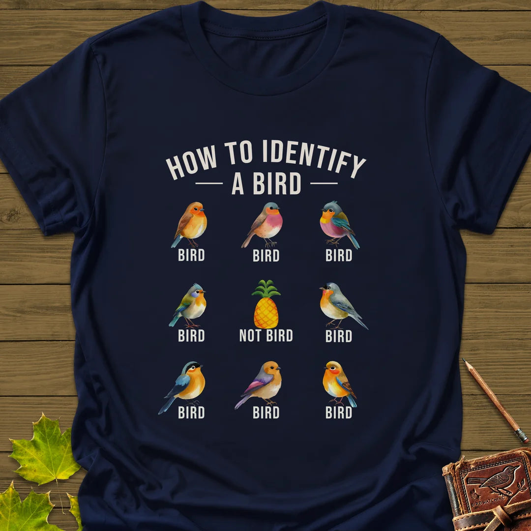 Identify A Bird T-Shirt in Navy
