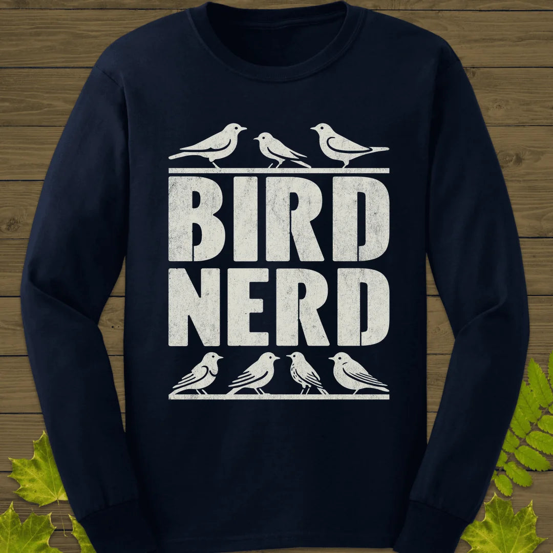 Bird Nerd Long Sleeve in Navy